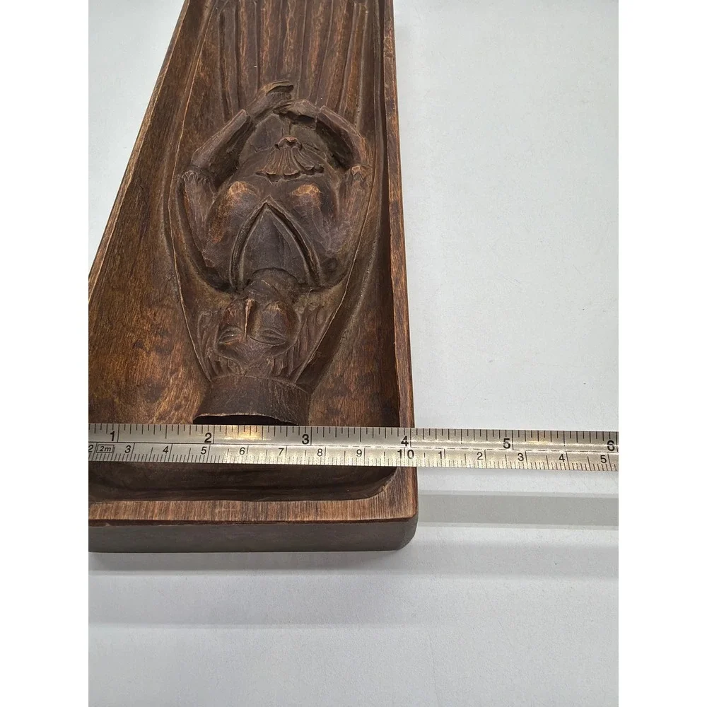 Vintage Hand Carved Wooden Speculaas Cookie Molds Dutch Man Woman Set of 2